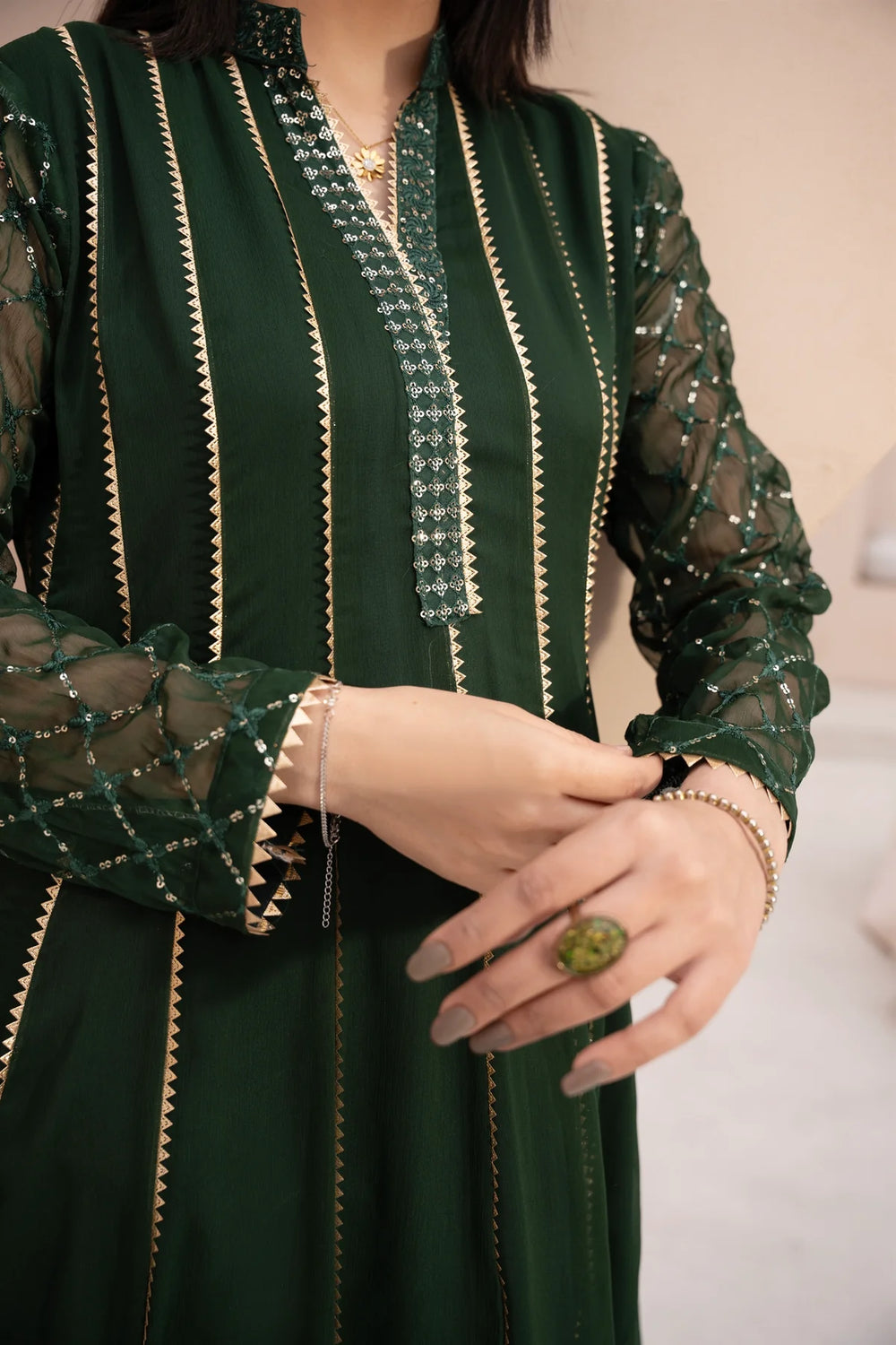 bottle green maxi dress pakistani Designer Maxi Bottle Green Anarkali Dress 2PC Pakistani Chiffon Suit With Dupatta Embroidered Eastern Party Wear for Women Desi Clothing