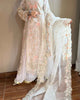 White Organza Embroidered Bridal Sharara — Wedding Wear 3-Piece