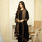 AYLIN – Black Embroidered Sequin Long Shirt — Luxury Party Wear 3-Piece